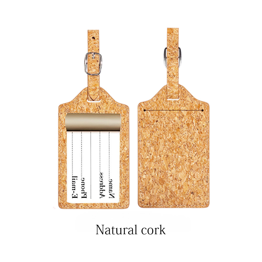 Natural Cork Luggage Tag