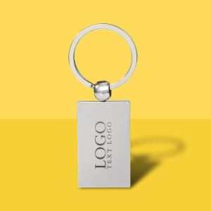 Reflection Flat Metal Keychain With Custom Logo