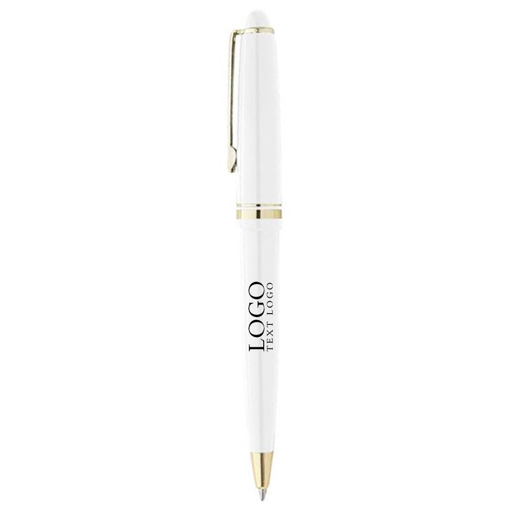 Cap Action Pen White WIth Logo