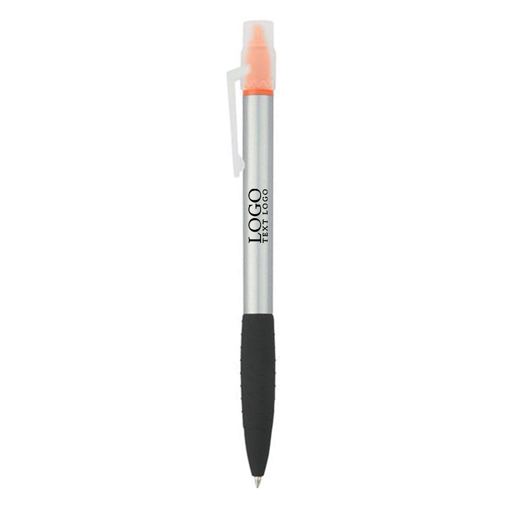 Neptune Pen With Highlighter Orange With Logo