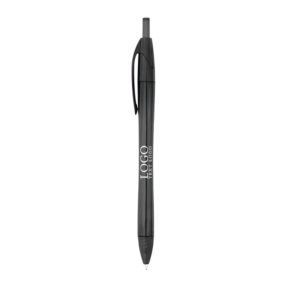 Plastic Rpet Dart Pen Black with Logo
