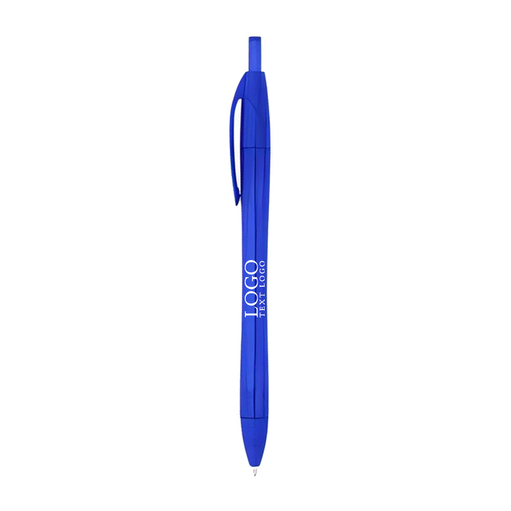 Plastic Rpet Dart Pen Blue with Logo
