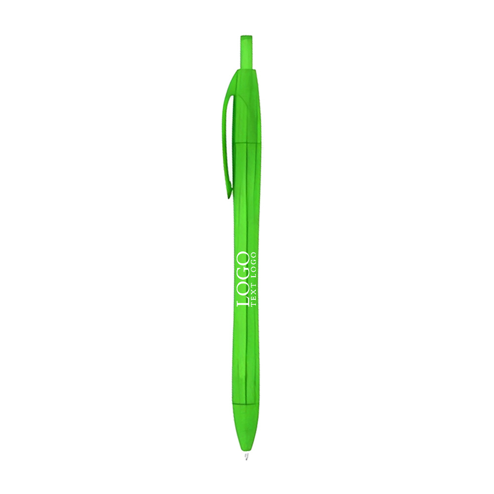 Plastic Rpet Dart Pen Green with Logo