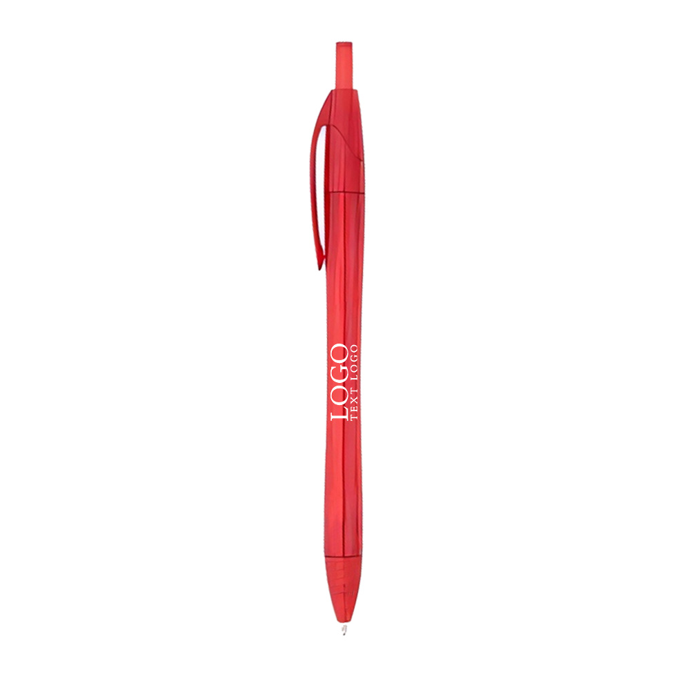 Plastic Rpet Dart Pen Red with Logo