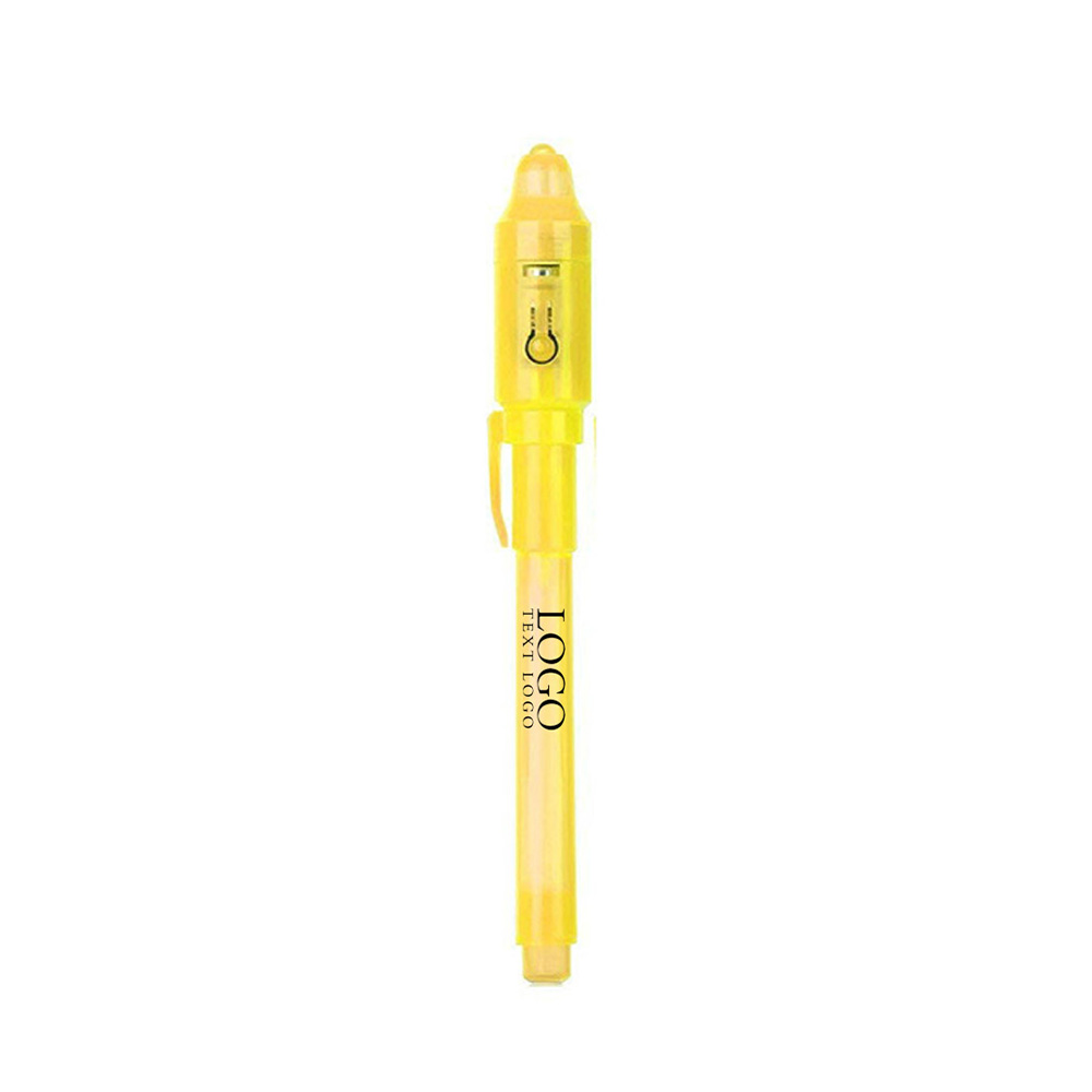 Spy Invisible Pen Yellow Logo