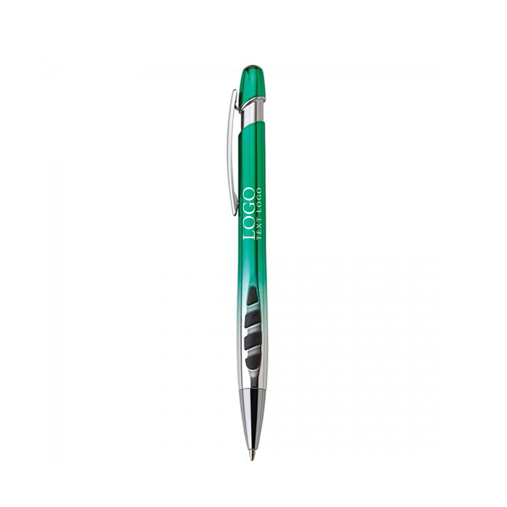 Veneno Plastic Ballpoint Pen Green with Logo