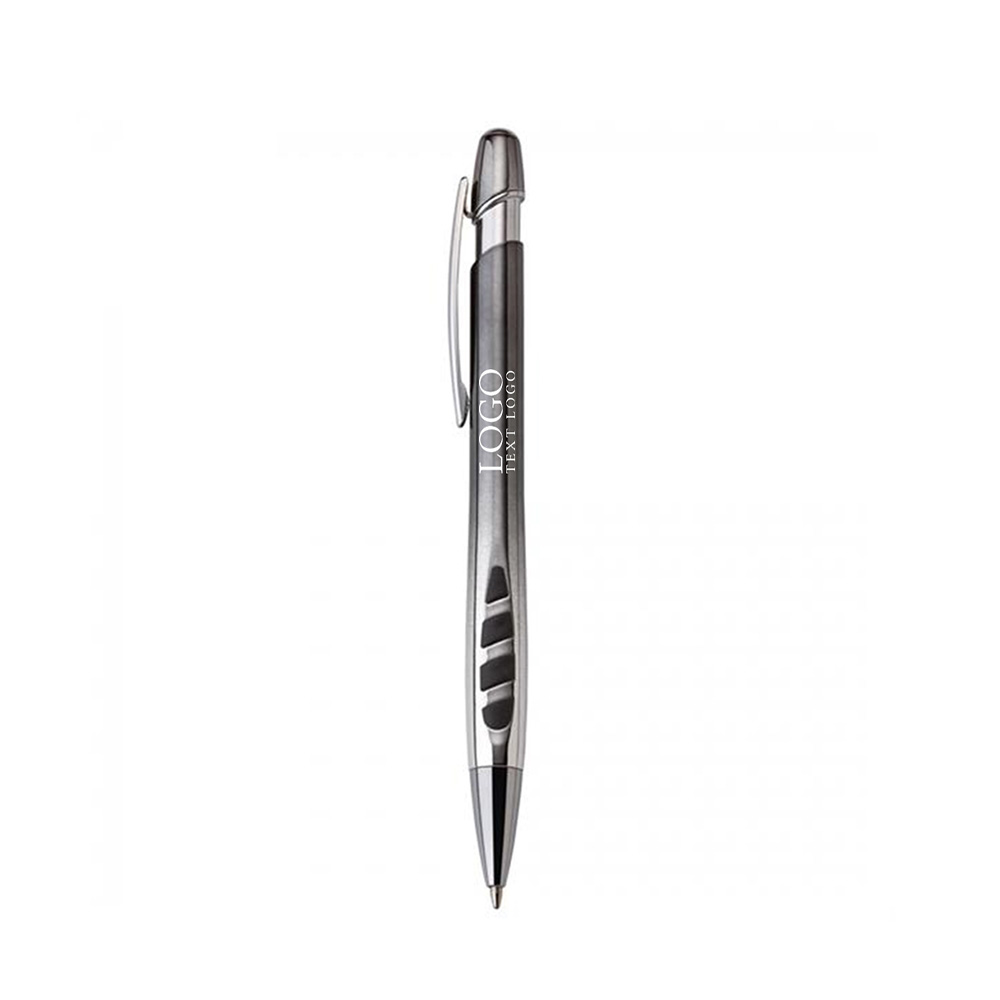 Veneno Plastic Ballpoint Pen Gun Metal with Logo