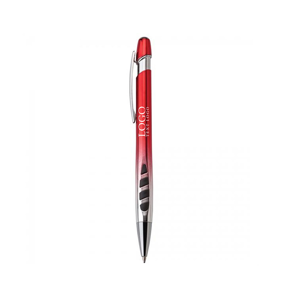 Veneno Plastic Ballpoint Pen Red with Logo