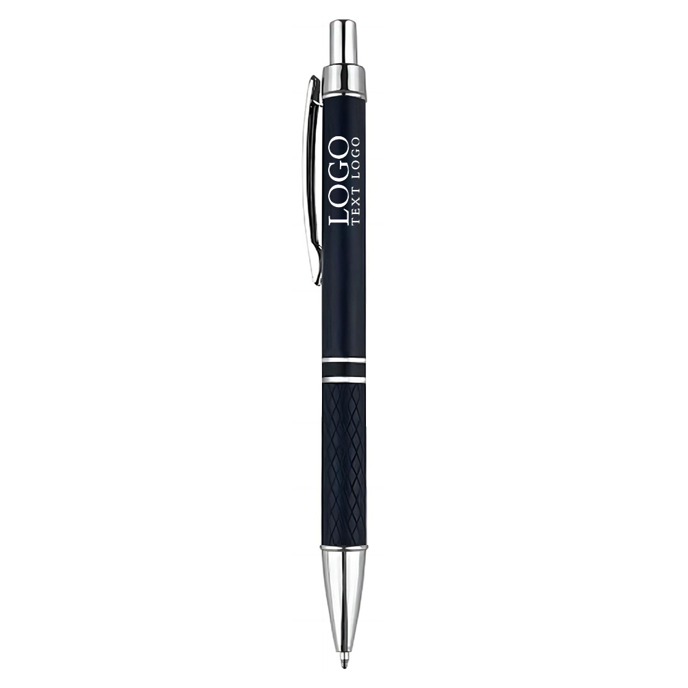 Black Click Action Ballpoint Pen with Logo