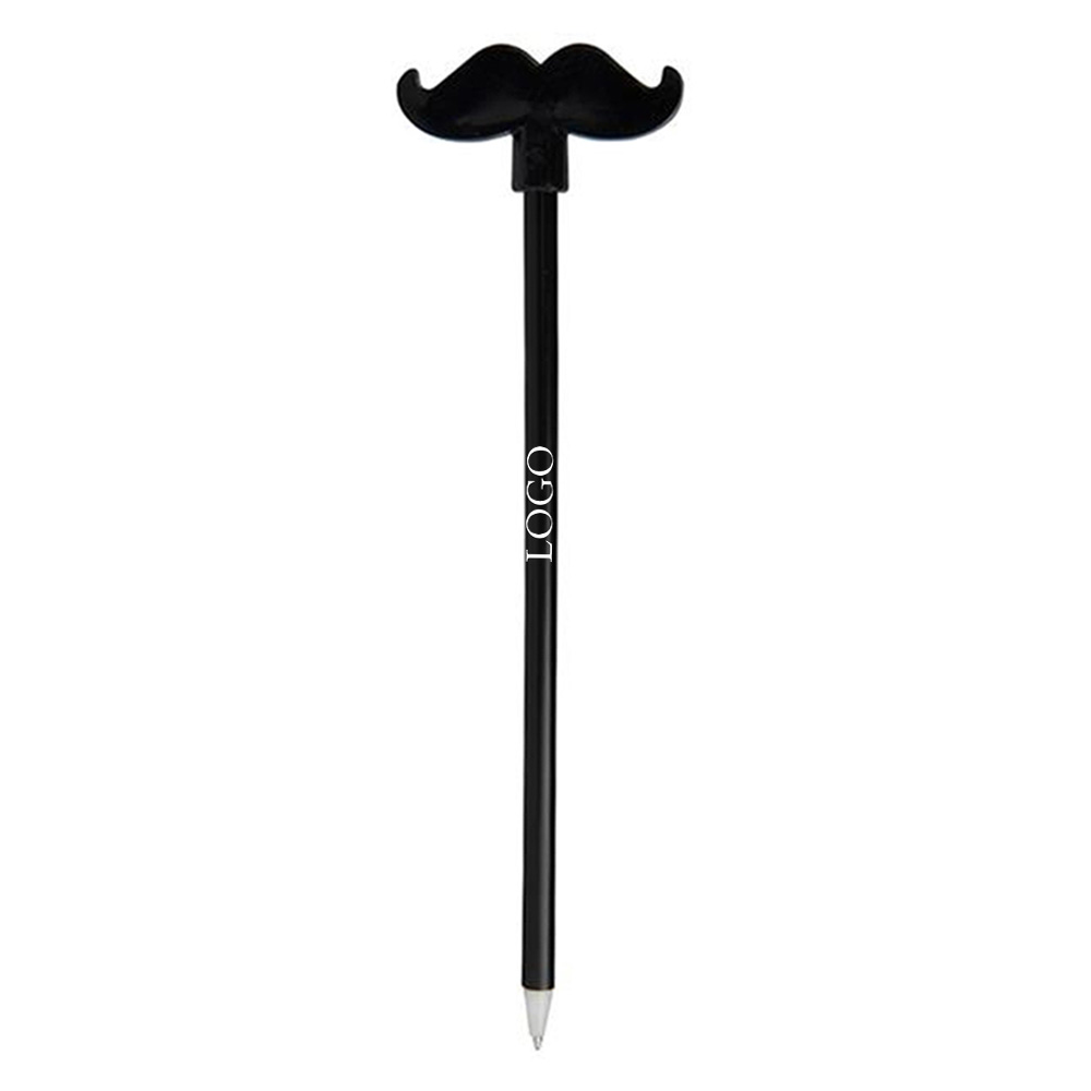 Black Promo Plastic Moustache Pens