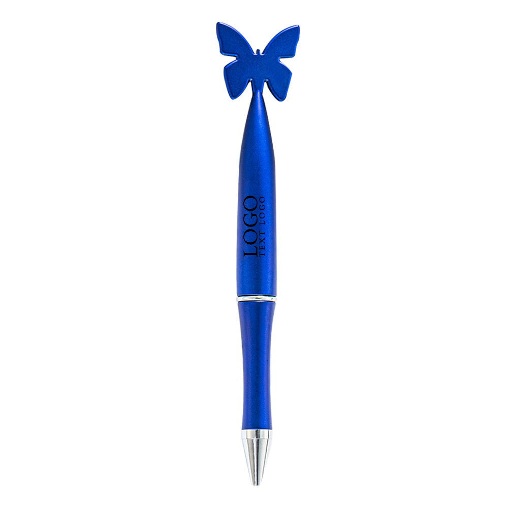 Promo Butterfly Top Rotating Pen Blue
