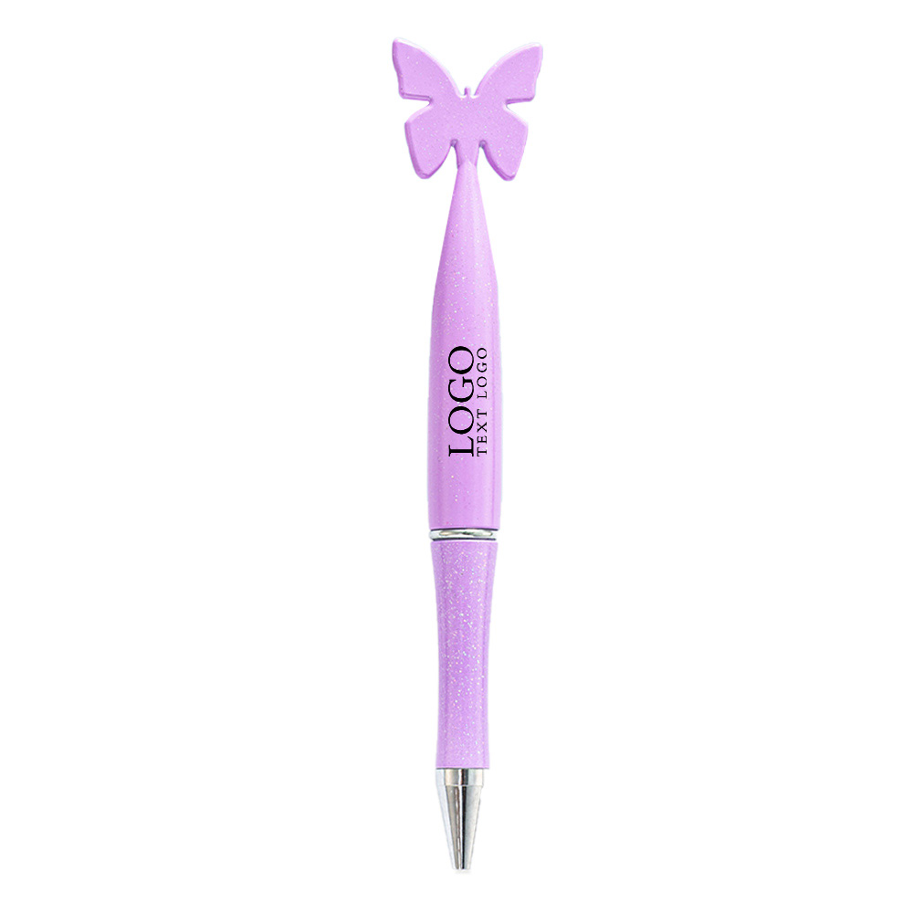 Promo Butterfly Top Rotating Pen Purple