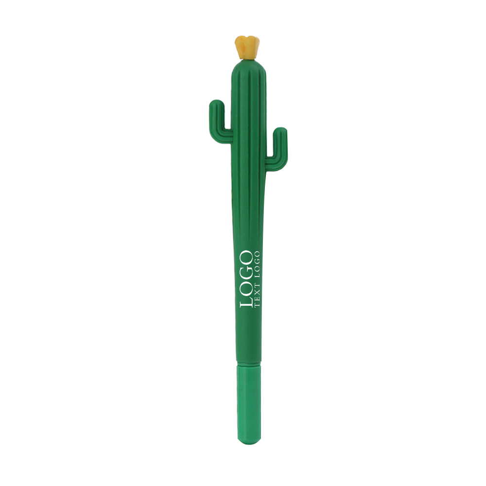 Promo Decompression Cactus Shape Pen Green-Yellow