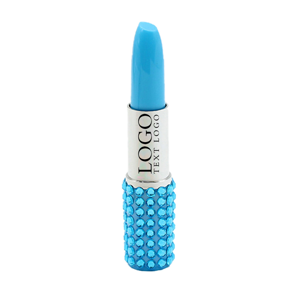 Promo Rhinestone Lipstick Pen Blue