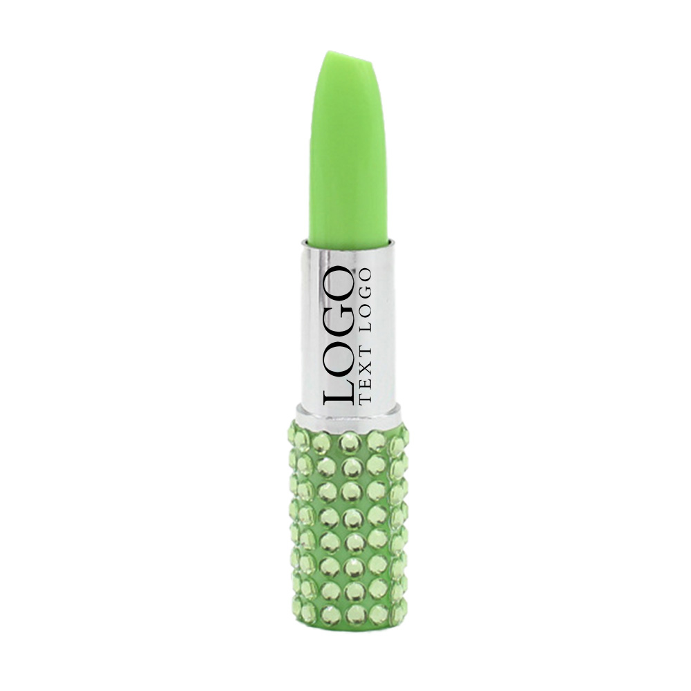 Promo Rhinestone Lipstick Pen Green