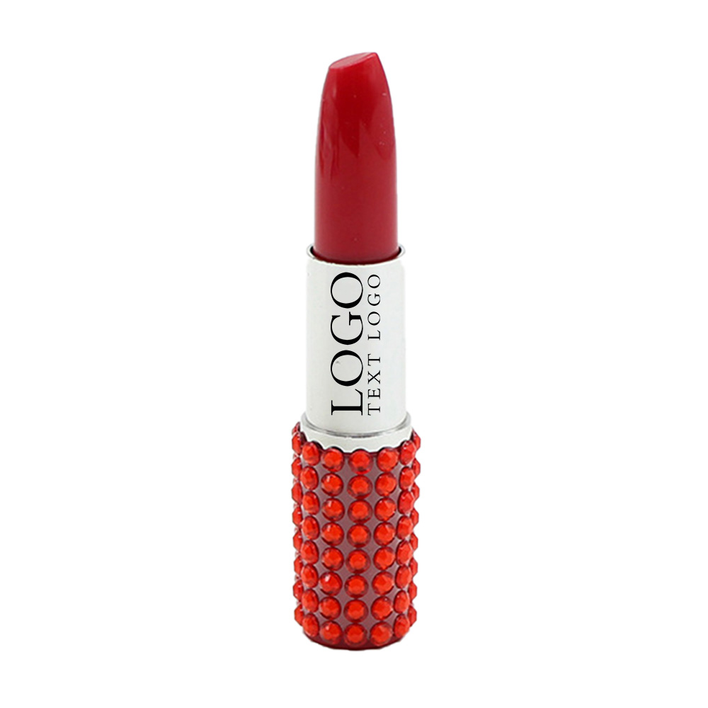 Promo Rhinestone Lipstick Pen Red