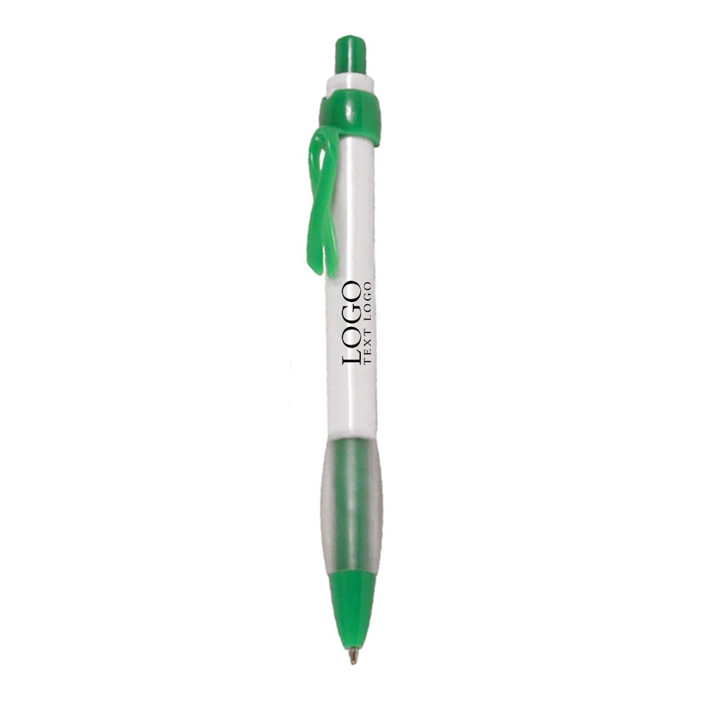Promo Ribbon Pen Green
