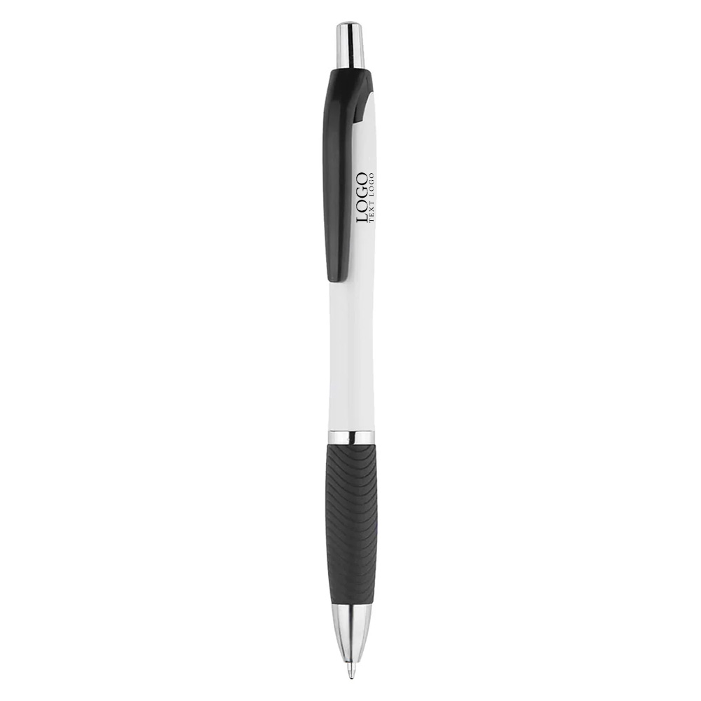 Shield Black Ink Ballpoint Pen Black with Logo