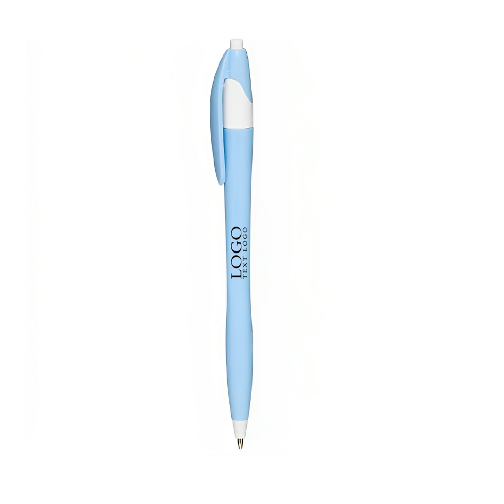 Derby Tropical Ballpoint Pen Ice Blue With Logo