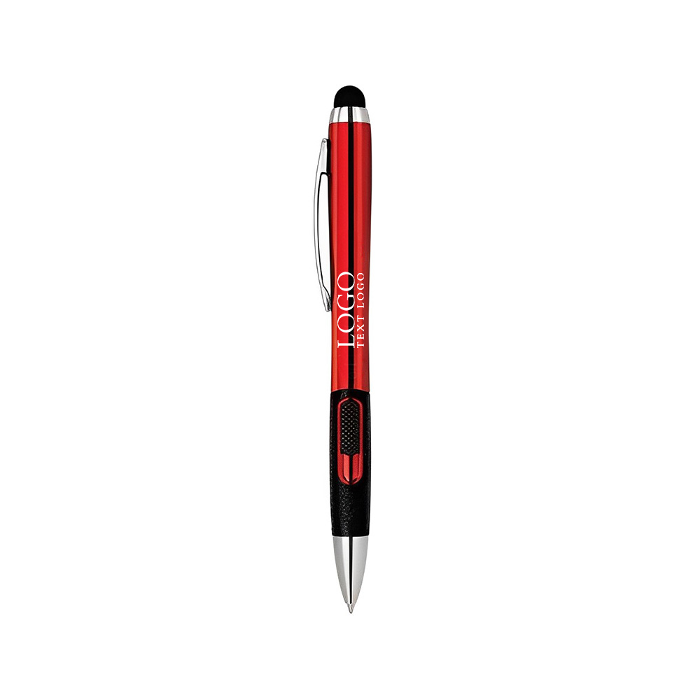 LED Light Up Pen Logo Red