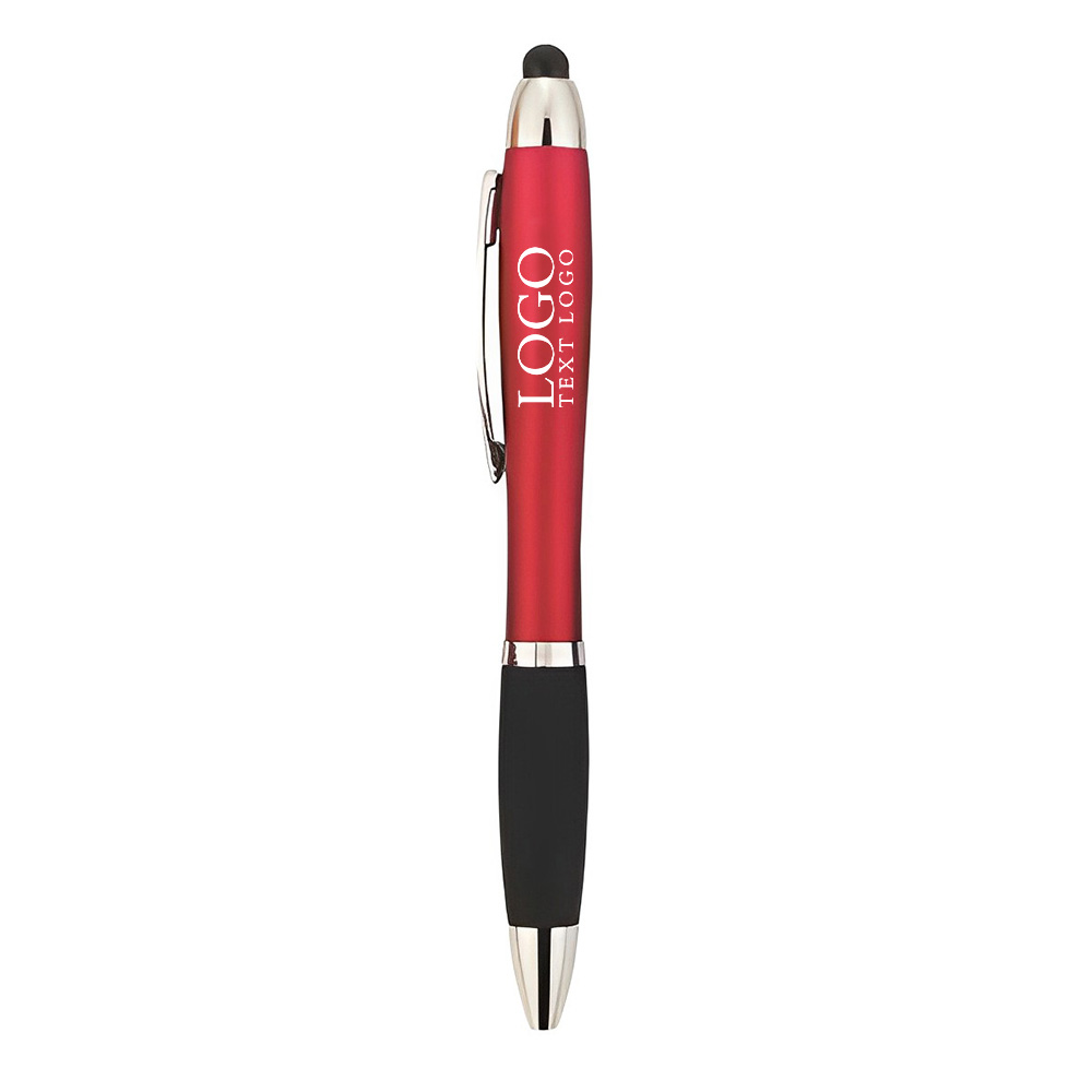 Light-Up Twist Pen Logo Red