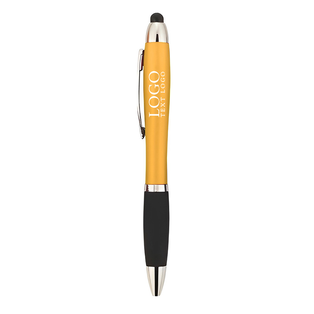 Light-Up Twist Pen Logo Yellow