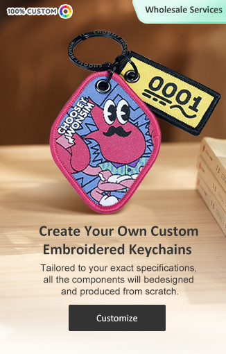 Custom Embroidered Keychains Custom Embroidered Keychains
