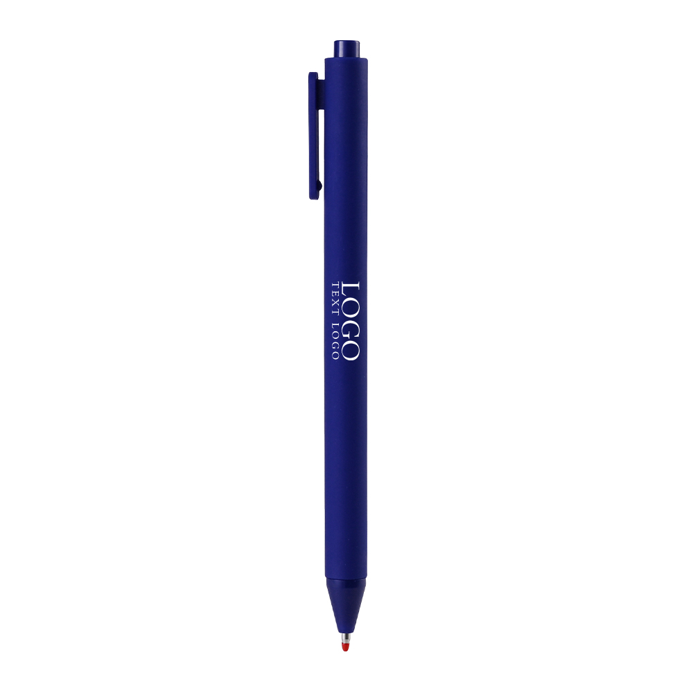 Vibrant Multi-Color Custom Gel Pens Dark Blue with logo