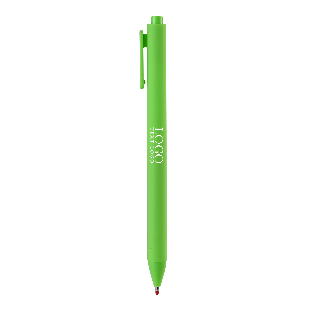 Vibrant Multi-Color Custom Gel Pens Green with logo