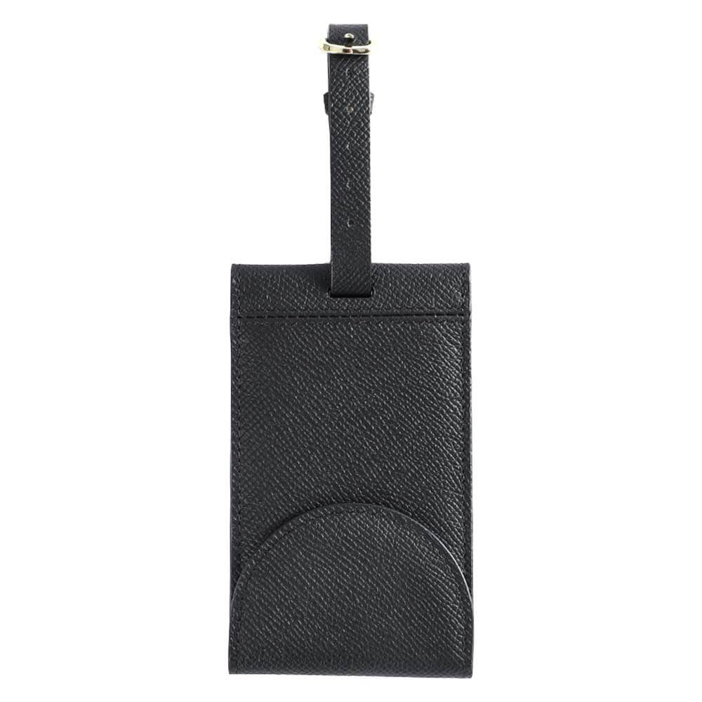 Creative Genuine Leather Travel ID Tag black Creative Genuine Leather Travel ID Tag black