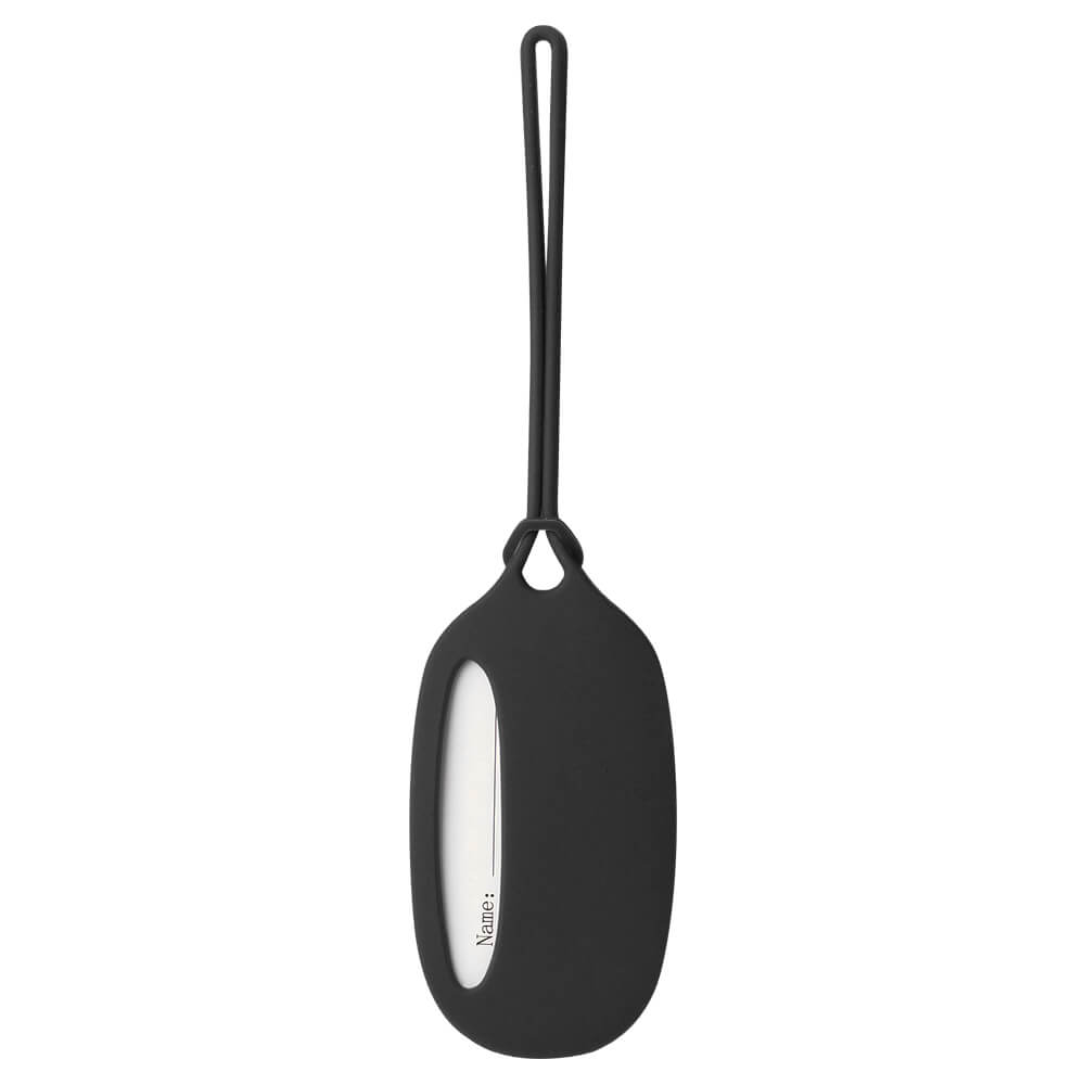 Bright Silicone Bag Tags Black