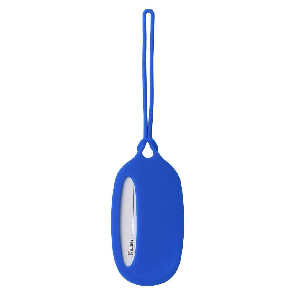 Bright Silicone Bag Tags Blue