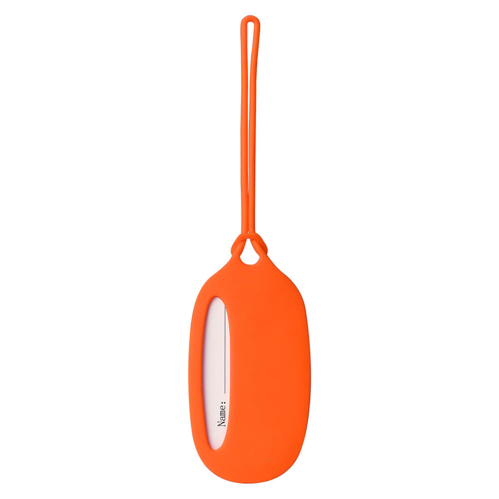 Bright Silicone Bag Tags Orange