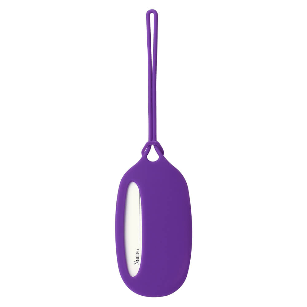 Bright Silicone Bag Tags Purple