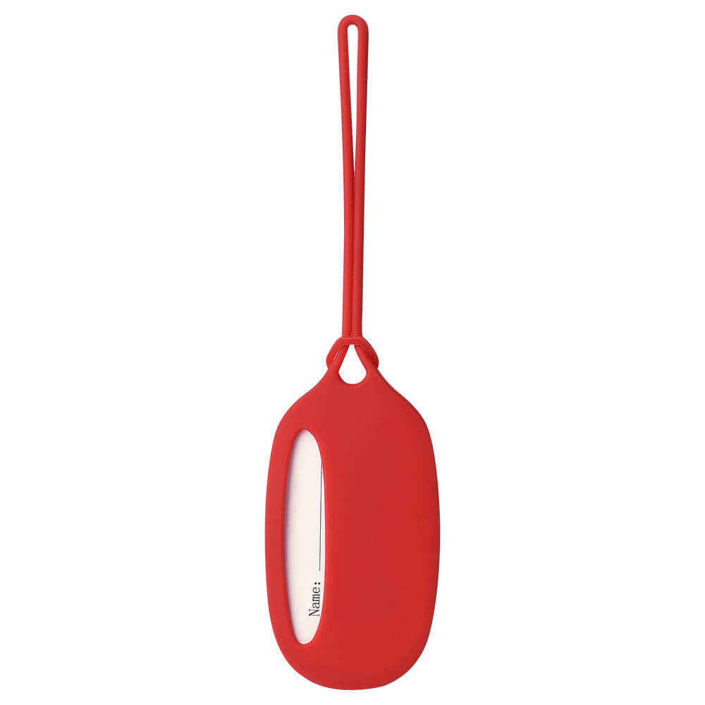 Bright Silicone Bag Tags Red