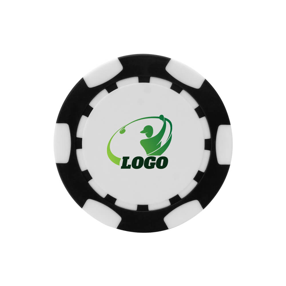Colorful Custom Stylish Golf Chip Black with Logo