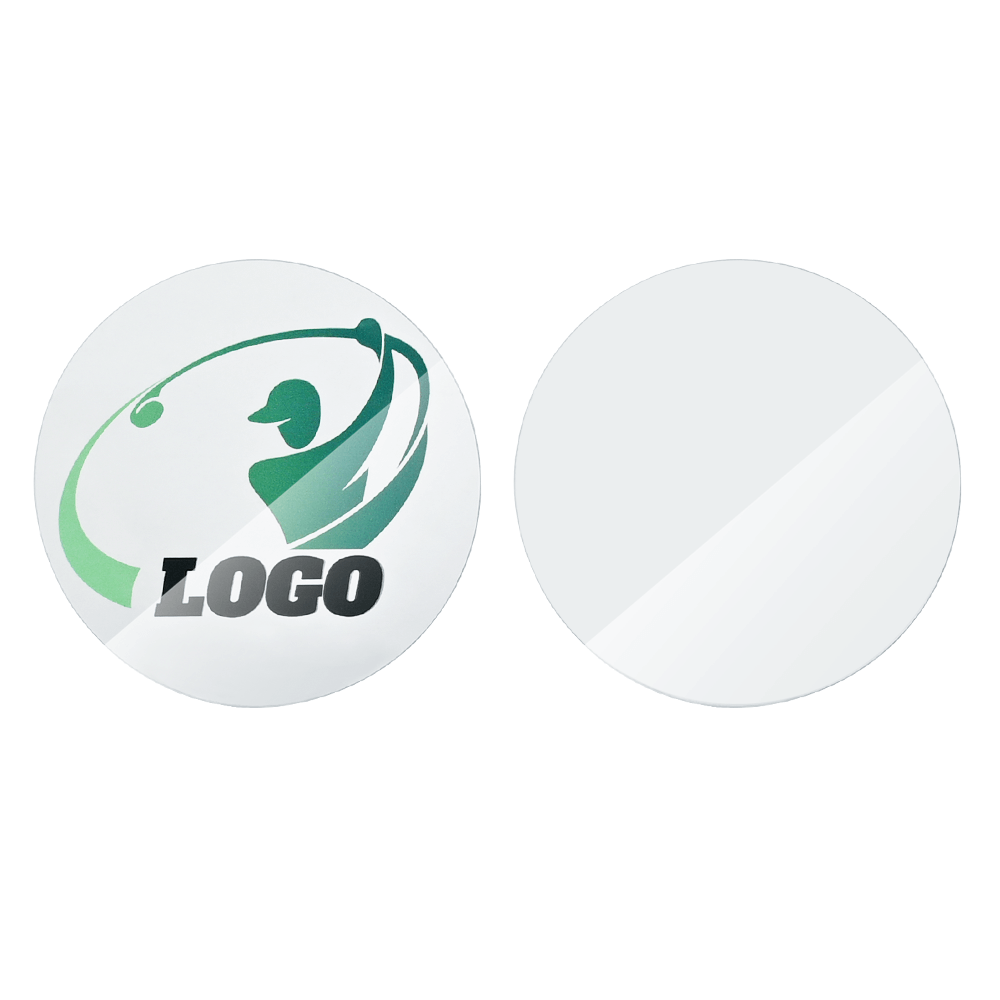 Custom Acrylic Golf Ball Marker with Logo Both Side Custom Acrylic Golf Ball Marker with Logo Both Side