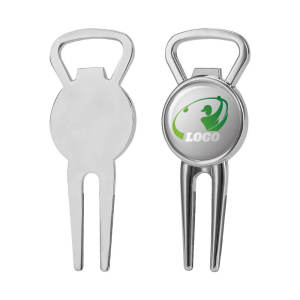 Custom Beer Bottle Opener Metal Golf Fork with Ball Markers