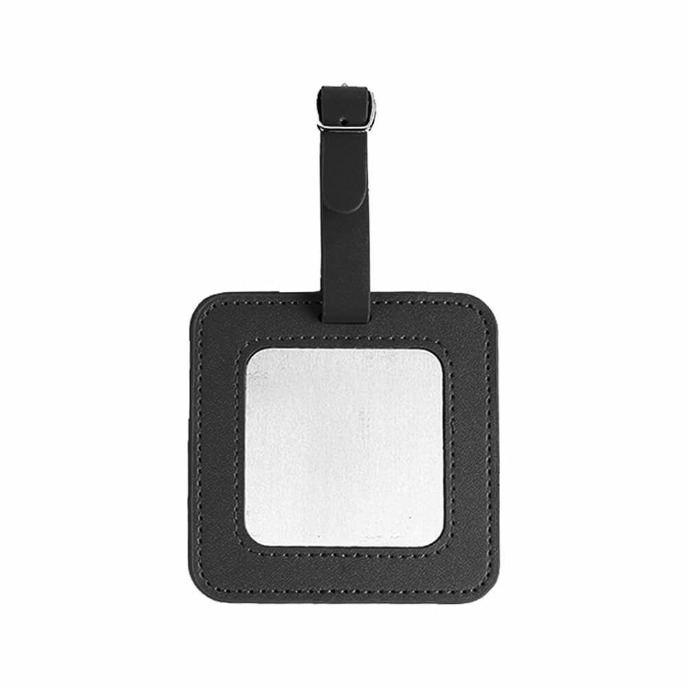 Exquisite PU Leather Golf Luggage Tag black Exquisite PU Leather Golf Luggage Tag black