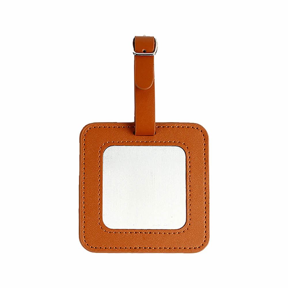 Exquisite PU Leather Golf Luggage Tag brown Exquisite PU Leather Golf Luggage Tag brown