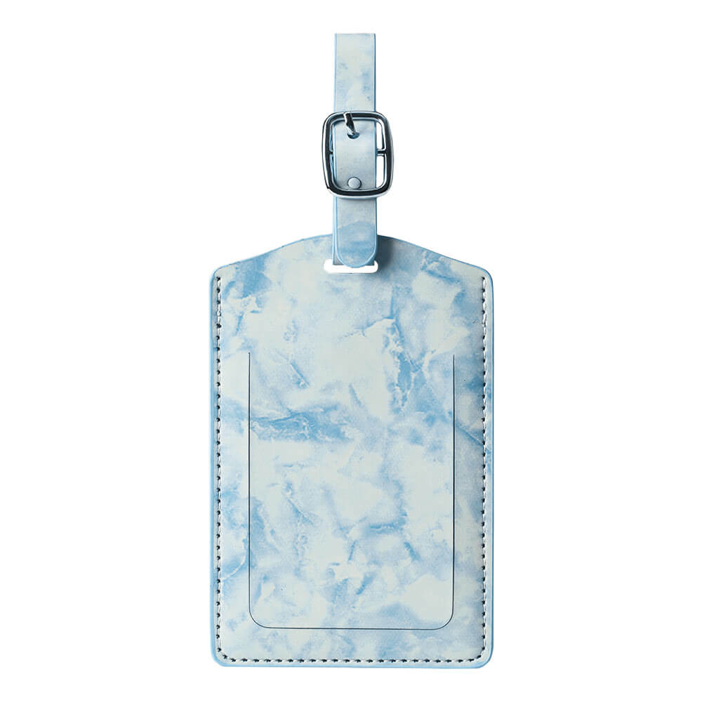 Flip Marbling Luggage Tags With Buckle blue Flip Marbling Luggage Tags With Buckle blue