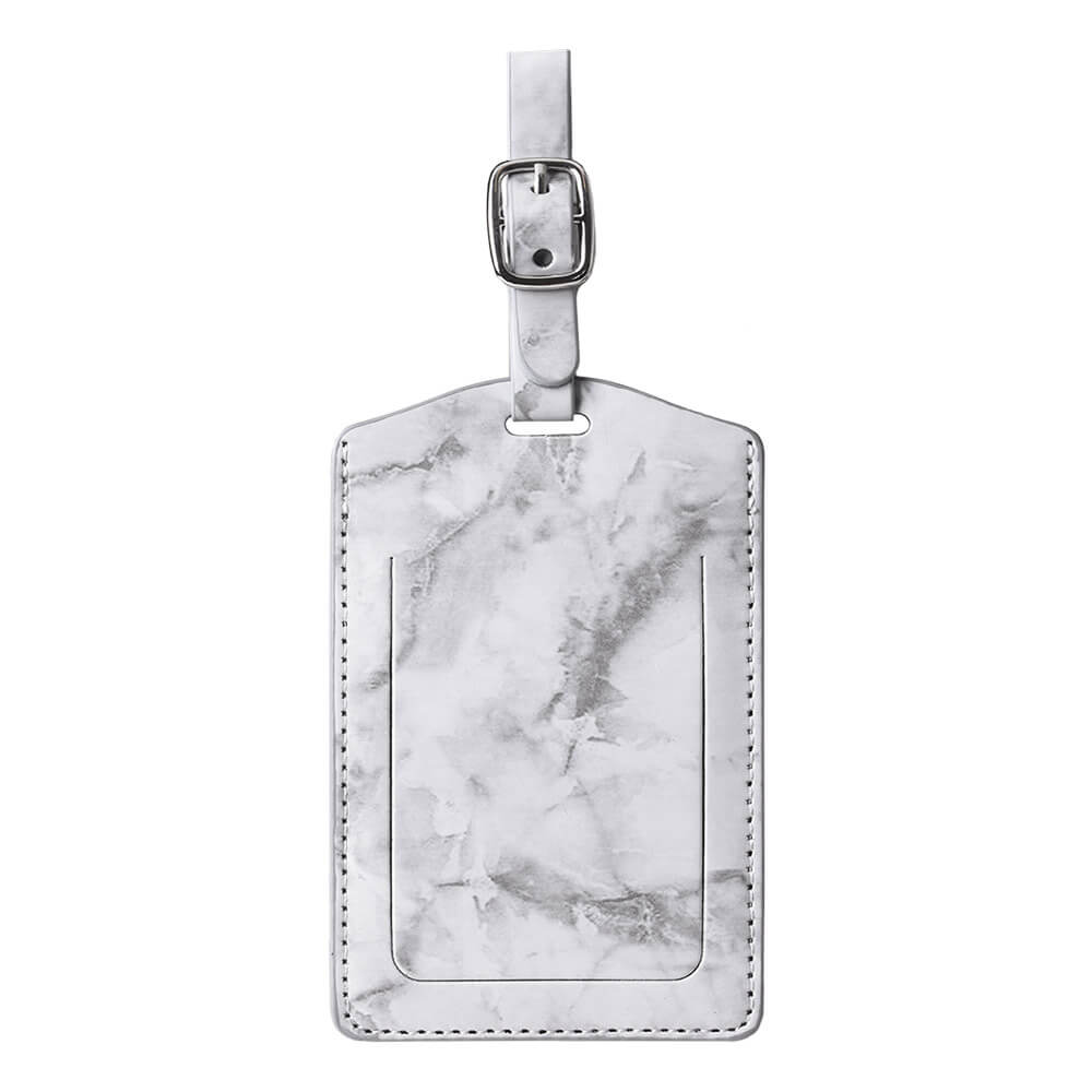 Flip Marbling Luggage Tags With Buckle gray Flip Marbling Luggage Tags With Buckle gray
