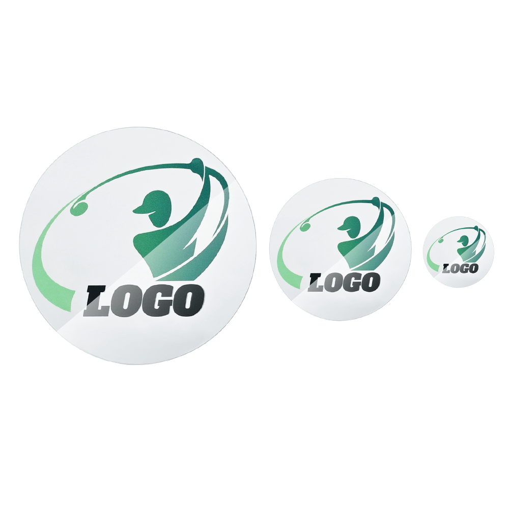 Group Shot of Custom Acrylic Golf Ball Marker Group Shot of Custom Acrylic Golf Ball Marker