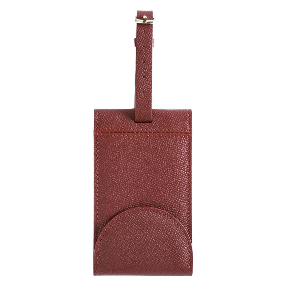 Creative Genuine Leather Travel ID Tag red Creative Genuine Leather Travel ID Tag red