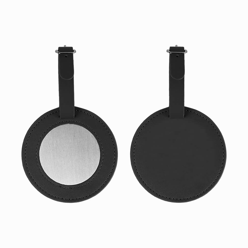 Golf Minimalistische Hang Tag Bagagelabel Zwart met Achterkant