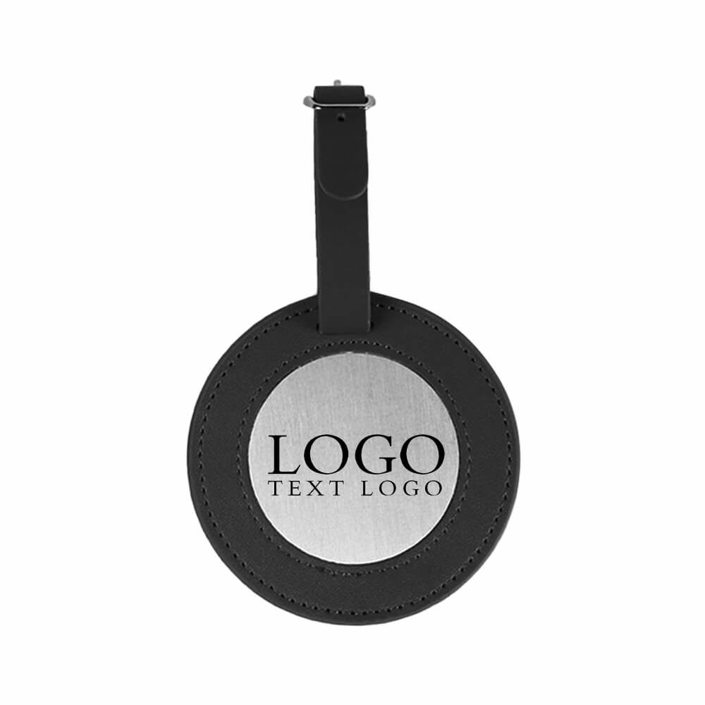 Golf Minimalistische Hang Tag Bagagelabel Zwart met logo