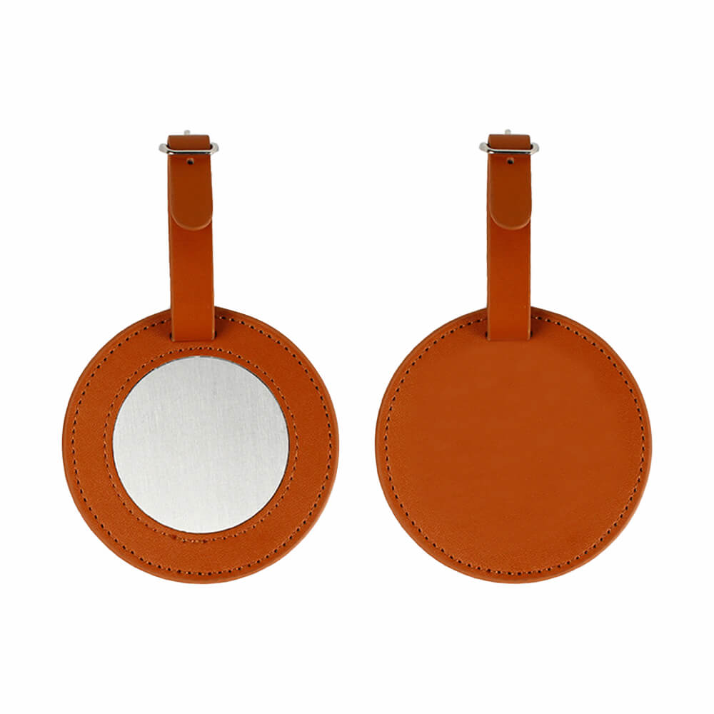 Golf Minimalistische Hang Tag Bagagelabel Bruin met Achterkant