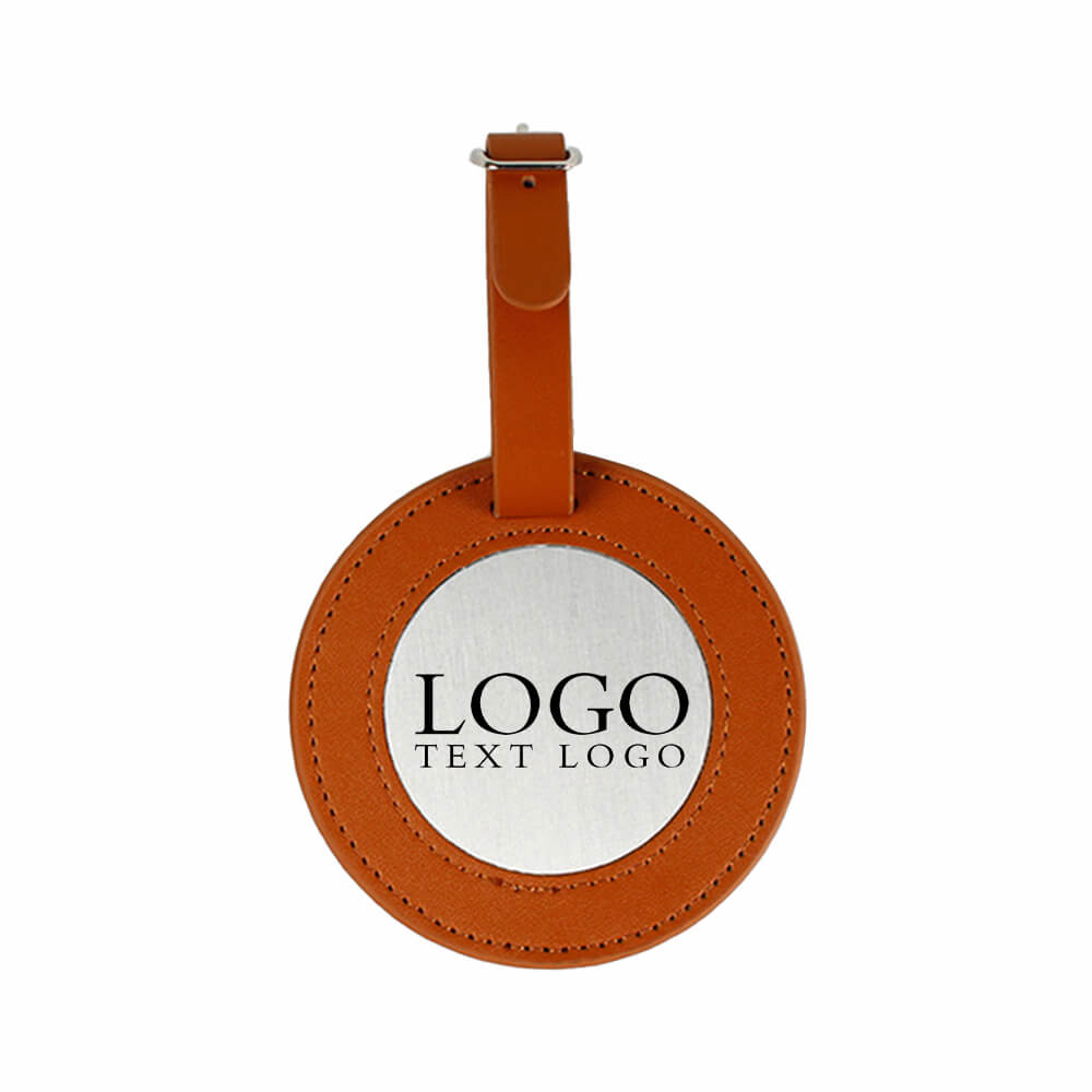 Golf Minimalistische Hang Tag Bagagelabel Bruin met logo