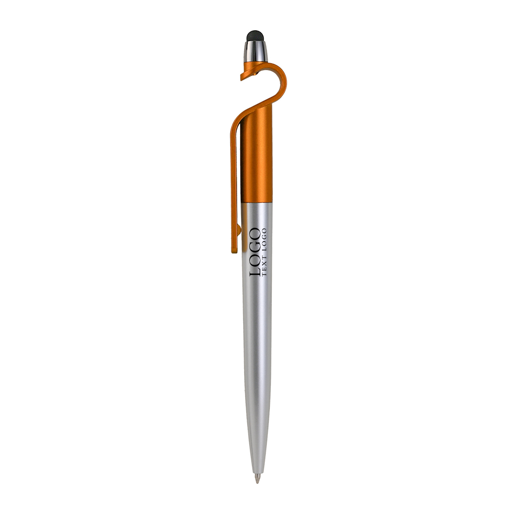 Cell Phone HolderStylus Pen With Your Logo-Orange