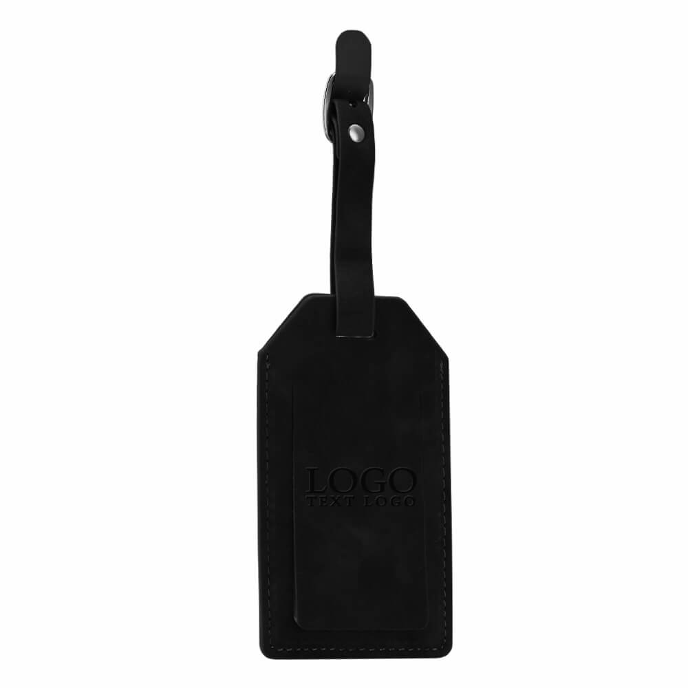 Custom Leeman Grand Central Luggage Tag Black Custom Leeman Grand Central Luggage Tag Black